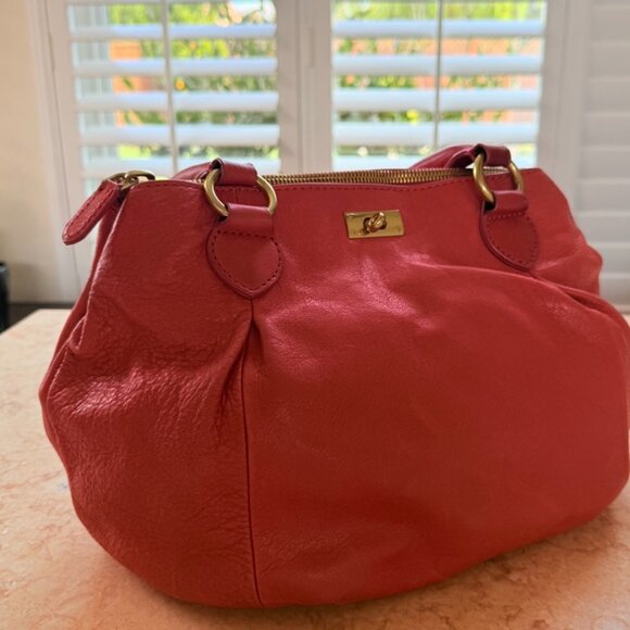 J. Crew Vintage Soft Genuine Leather Shoulder / Crossbody Bag - Picture 2 of 9